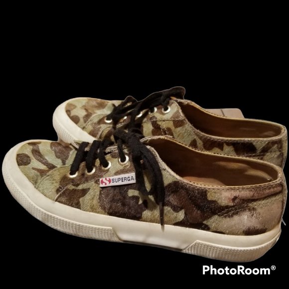 SUPERGA × TBS Ponyhair Camo Wmns Sneaker (Size 6) - Picture 2 of 16